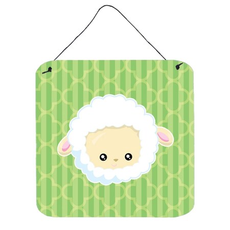 Carolines Treasures Sheep Lamb Face Wall or Door Hanging Prints BB6928DS66